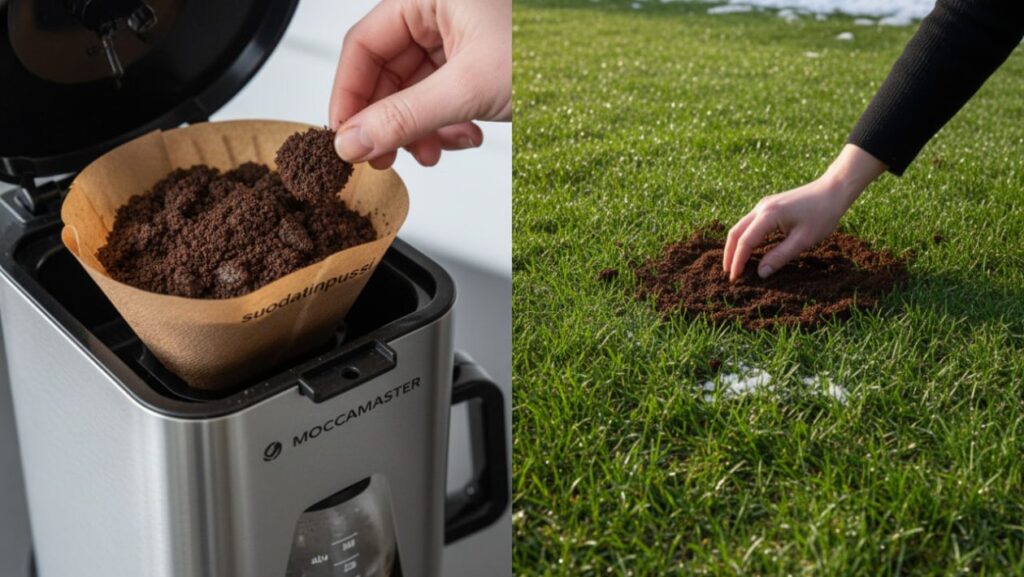 Non gettare il filtro del caffè nell’umido! Il “colpo di caffè” gratuito trasforma il tuo giardino in un tappeto verde velluto – e allontana due dei parassiti più fastidiosi