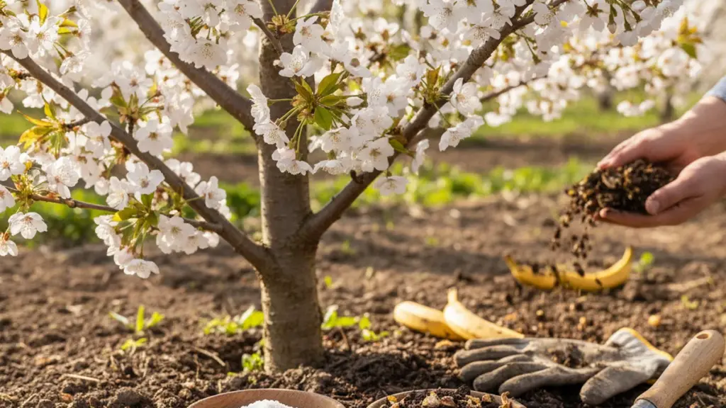 Segreto dei giardinieri esperti: 2 ingredienti per ciliegi rigogliosi